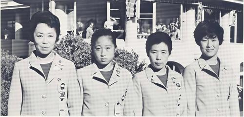 Mrs. Atsuko Nishimura, Miss Haruko Ifuku, Miss Masako Satomi, Miss Fusako Masui